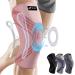 ENEX Knee Support Braces for Women Men - Compression Sleeves with Side Stabilizers & Patella Gel Pad for Meniscus Tears Arthritis Joint Pain Relief ACL Running Squats Sports Single Pink-L L Pink
