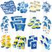 Whaline 48Pcs Happy Hanukkah Cupcake Topper Menorah Star Gnome Cupcake Picks Blue Chanukah Food Picks for Cake Decoration Party Supplies