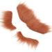 Mustaches Eyebrow Set Self Adhesive Fake Beard and Fake Eyebrow Set False Facial Hair Costume Accessory for Adults Brown - Buy Online on GoSupps.com