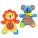 teytoy My First Baby Teething Toy  2pcs Soft Crinkle Cloth Baby Toys for Toddler  Infants and Kids Perfect for Baby Shower(Lion and Koala)