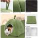 YUEPET Guinea Pig Bed 2 Pack - Washable Small Animal Hideout for Guinea Pig, Chinchilla, Hamsters - Green Yurt Tent & Gray Stump - Buy Online on GoSupps.com