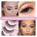 Buy 10 Pairs 3D Natural Wispy Cat Eye Mink Lashes - Fluffy & Thick False Eyelashes (W55) | International Shipping - Buy Online on GoSupps.com