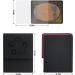 ZLCA Card Deck Box - Fits 100+ Single Sleeved MTG Cards - PU Leather - Strong Magnet - Black & Red - Buy Online on GoSupps.com