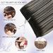 LAAVOO Ombre Black Real Hair Extensions - 35cm Remy Human Hair Tressen Balayage & Hairpin Options - Shop Now! - Buy Online on GoSupps.com