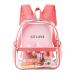 Fomaris Cute Pink Clear Backpack Stadium Approved 12x12x6 Small Mini Clear Plastic Backpack