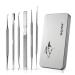 BEZOX Ingrown Toenail Removal Tool Kit   Toenail File and Toenail Lifter  Stainless Steel Toenail Kit Pedicure Tools - 6 PCS Nail Correction Tool Set