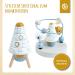 Bieco Motoric Loop Rocket - Cute Wooden Toy for Babies 1 Year+ | Engaging Labyrinth Game in Fresh Colors | Perfect Motor Skills Development - Buy Online on GoSupps.com