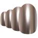 Shop Bling Art Beige Metallic Oval False Nails - 24 Medium Tips | Premium Artificial Nails for Flawless Style - Buy Online on GoSupps.com