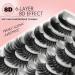 20mm Cat-Eye Fluffy Mink Lashes - 10 Pairs Faux Mink Eyelashes - 8D Dramatic Long Thick Volume Fake Eyelashes (Z67) - Buy Online on GoSupps.com