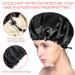 CHORHA Satin Sleep Cap - Adjustable Double-Sided Bonnet for Comfortable Sleep (Black) - Buy Online on GoSupps.com