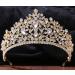 WIOJEIGO Women's Crystal Wedding Tiara Crown - Rhinestone Headband for Prom & Birthday Party - Gold, One Size - Buy Online on GoSupps.com