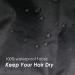 Extra Large Waterproof Shower Cap with XL Satin Lining for Thick Long Hair - Black - Buy Online on GoSupps.com