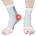 Feeljam neuropathy socks nano-neuropathy socks soothe relief socks for plantar fascititis plantar fasciitis socks compression socks for neuropathy ankle pain relief (l-xl white) white l-xl