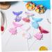 HOMSFOU 12 Pcs Cake Decoration Mermaid Birthday Party Supplies Mermaid Party Supplies Mermaid Tail Cake Decor Sequin Mermaid Cupcake Topper Birthday Cake Topper Girl Cloth Happy Birthday As Shownx2pcs mediumx2pcs - Buy Online on GoSupps.com