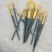 Complete Set of 10 Essential Makeup Brushes for Flawless Foundation Blush Concealer & Eye Shadow International Shipping Available - Buy Online on GoSupps.com