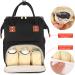 Diaper Bag Backpack: Multi-Function Baby Bag with Insulated Pockets and Large Capacity Black - Buy Online on GoSupps.com