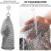 TIMESETL Cast Iron Cleaner Stainless Steel Chainmail Scrubber Cast Iron Skillet Cleaner with Pan Grill Scraper for Skillets Griddles Pans and Woks Set of 3 - Buy Online on GoSupps.com