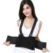 Women's XL Black Lumbar Support Belt with Suspenders - Ultimate Comfort & Pain Relief for All-Day Wear - Buy Online on GoSupps.com