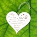 Personalized Baptism Godfather & Godmother Sign - Engraved Heart 13x12cm with Custom Saying & Date - Buy Online on GoSupps.com