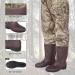 DRYCODE Men's Chest Waders with Boots | Waterproof 2-Ply Nylon/PVC Duck Hunting Waders | Women's Fishing Waders Camo M10/W12 - Buy Online on GoSupps.com