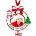 Baby's First Christmas Photo Ornament 2022 My Very First Christmas Photo Frame Xmas Baby's 1st Keepsake Picture Ornaments for Newborn Baby Hanging Christmas Tree Decor for Holiday (Round, 1 Piece) 1 Round