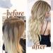 RUNATURE Blonde Balayage Ombre Human Hair Tape in Extensions - Straight 12 Inch 30g #18/22/60 - Buy Online on GoSupps.com