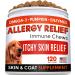 STRELLALAB Allergy Relief Dog Treats w/Omega 3 + Pumpkin + Enzymes + Turmeric - Itchy Skin Relief - Immune & Digestive Supplement - Skin & Coat Health - Anti-Itch & Hot Spots -Made in USA Chicken 120 Count (Pack of 1)
