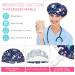 SATINIOR Adjustable Cotton Bouffant Cap Set | Elastic Head Hair Covers for Men and Women, Summer Animal Pattern | 4 Pieces, Multicolored, Medium - Buy Online on GoSupps.com