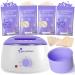 Mallowwax Waxing Kit- Wax Warmer kit for Hair Removal - Wax Kit with 14.1oz Lavender Wax Beads -Brazilian Bikini Wax Waxing Kit for Women and Men -Body Wax for Legs, Armpit, Eyebrow, Facial cream