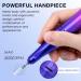 Delanie 40000 RPM Electric Nail Drill E File Rechargeable Portable with 8 Bits for Nail Polish Acrylic Gel Electric Nail File Professional Perfect Gift for Nail Lover-Blue-Violet - Buy Online on GoSupps.com