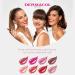 Dermacol 16-Hour Lip Color - Highly Pigmented & Shiny Two-Phase Lip Gloss No. 12 Braun-Lila 7.1 ml | Long-lasting Lip Makeup with Matte & Glitter Finish - Buy Online on GoSupps.com