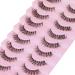 Calphdiar Cat Eye Pack 3D Natural False Eyelashes - Wispy Faux Mink Lashes - 14mm Volume - Clear Band Fake Lashes for Cat Eye Look - Buy Online on GoSupps.com