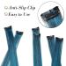Silk-Co Rainbow Clip-In Hair Extensions - 10pcs Smooth DIY Highlights Natural Black & Blue 50g 50cm - Buy Online on GoSupps.com