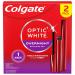 Colgate Optic White Overnight Teeth Whitening Pen Enamel Safe and Vegan Teeth Stain Remover to Whiten Teeth Teeth Whitening for Sensitive Teeth 35 Nightly Treatments Per Pen 0.08 Oz 2 Pack 0.4 Ounce (Pack of 2) Overnig  - Buy Online on GoSupps.com