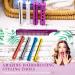60-Piece Hair Perm Rods Set with Tail Comb - Plastic Perming Rods in 6 Sizes for Hair Curling and Styling - Buy Online on GoSupps.com