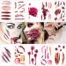 Halloween Temporary Face Tattoos For Kids Boys Girls Women Men 3D Scary Skull Skeleton Fake Tattoos Sticker For Adults Small Ghost Vampire Bat Pumpkin Spider Temp Transfer Tatoos Devil Terror Wound Injury - Buy Online on GoSupps.com