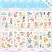 Mermaid Temporary Tattoos for Kids - Cute Cartoon Fake Tattoo Stickers with Marine Life Designs - Waterproof Body Art Stickers - 8 Sheets - Buy Online on GoSupps.com