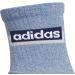adidas Men's Sport Linear High Quarter Socks 3-Pack - Wonder Steel Blue/Onix Grey/Navy - Buy Online on GoSupps.com