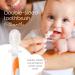 Cherish Baby Care Baby Toothbrush 0-2 Years - Safety-Tested & BPA-Free 3-Pack (Finger Toothbrush Baby Silicone Toothbrush Baby and Toddler Toothbrush) - Baby's First Toothbrush Kit (Orange) Orange Babies - Buy Online on GoSupps.com