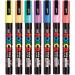 Uni Posca Paint Marker Pen  Fine Point  Set of 7 Natural Color (PC-3M 7C) Original Version Set of 7 colors Single Item