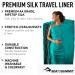 Sea to Summit Premium Silk Sleeping Bag Liner - Rectangular (73x37 inches) Sea Foam - Buy Online on GoSupps.com