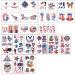 20 Sheets 4th of July American Flag Temporary Tattoos - Patriotic USA Party Favors - Buy Online on GoSupps.com