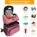 Txinrbaod Dog Travel Bag - Pink Dog Backpack with Food Container Pocket for Hiking & Camping - Perfect for Overnight Trips - Buy Online on GoSupps.com