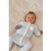 MORI Baby Clever Sleepsuit - Unisex 2 Way Zipped Organic Pyjama - Blue Stripe 0-3 Months - Buy Online on GoSupps.com