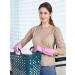 Wahoo PVC Dishwashing Gloves - Reusable, Skin-Friendly, Non-Slip Kitchen Gloves Medium Mauve Mist - Pack of 1 - Buy Online on GoSupps.com