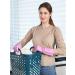 LANON Wahoo Skin-Friendly Dishwashing Gloves - Reusable Non-Slip Mauve Large (Pack of 1) - Cotton Flocked Liner - Kitchen Cleaning Gloves - Buy Online on GoSupps.com