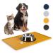 Everanimals - non -slip bowling pad dog cats with an increased outer edge - silicone mat feeding pad dog bowl pad 50x30cm yellow 50x30 cm yellow