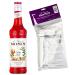 MONIN - Assortment of Orange Spritz Syrup and 1 cocktail pump with or without alcohol - Natural Flavors - 70cl