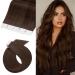UK fashion shop tape extensions real hair 40 tresse 80g real hair extensions tape in hair extension smooth #4 chocolate brown (14-inch 35cm)