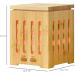 Homcom Electric Aroma Diffuser & Humidifier - 200ml 7 Colors LED Waterless Auto Shutdown - Elegant Bamboo Design for Essential Oils - Buy Online on GoSupps.com